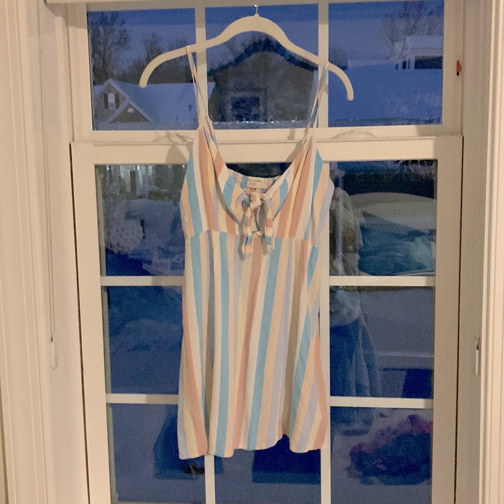 pastel striped mini